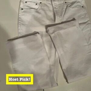 J.Crew Slim Demi Boot‎ White Jeans – Size 29 (NWT, Retail $148)